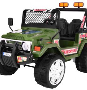 HračkyZaDobréKačky Elektrické autíčko Jeep Raptor, EVA kola, 2.4GHz zelené