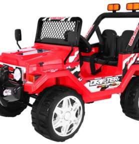 HračkyZaDobréKačky Elektrické autíčko Jeep Raptor, EVA kola, 2.4GHz červené