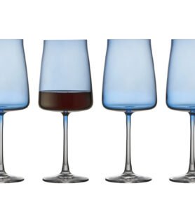 Lyngby Glas Sklenice na červené víno Zero 54 cl (4 ks) Blue