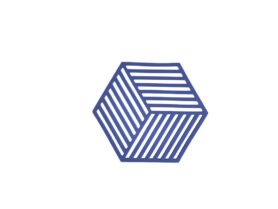 Zone Denmark Silikonová podložka pod horké Hexagon Indigo