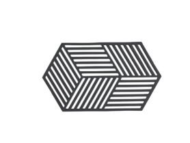 Zone Denmark Silikonová podložka pod horké Hexagon Black 24 cm