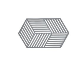 Zone Denmark Silikonová podložka pod horké Hexagon Cool Grey 24 cm