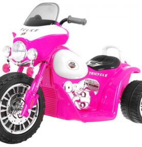 Tomido Dětská elektrická motorka Harley 6V růžová