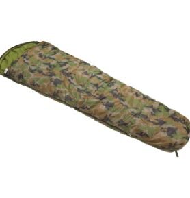 FOX Outdoor spacák mumie dvouvrstvý maskovaný WOODLAND