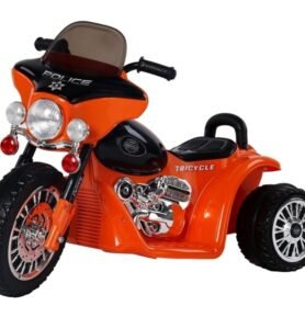 Dětská elektrická motorka Harley 6V oranžová