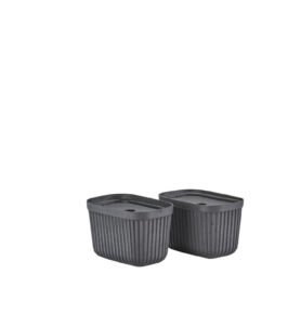 Zone Denmark Úložný box Pulp Black (sada 2 ks) 23x15 cm