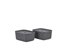Zone Denmark Úložný box Pulp Black (sada 2 ks) 23x15 cm 32x23 cm
