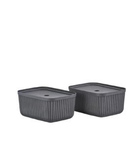Zone Denmark Úložný box Pulp Black (sada 2 ks) 23x15 cm 32x23 cm