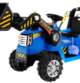 Ramiz dětský elektrický traktor s nakládací lžící 2,4GHz modrý