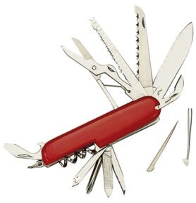 ROTHCO nůž zavírací RED SWISS ARMY 14 funkcí