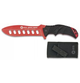 Nůž cvičný K25 32181 pevná čepel ČERVENÝ hliníkový