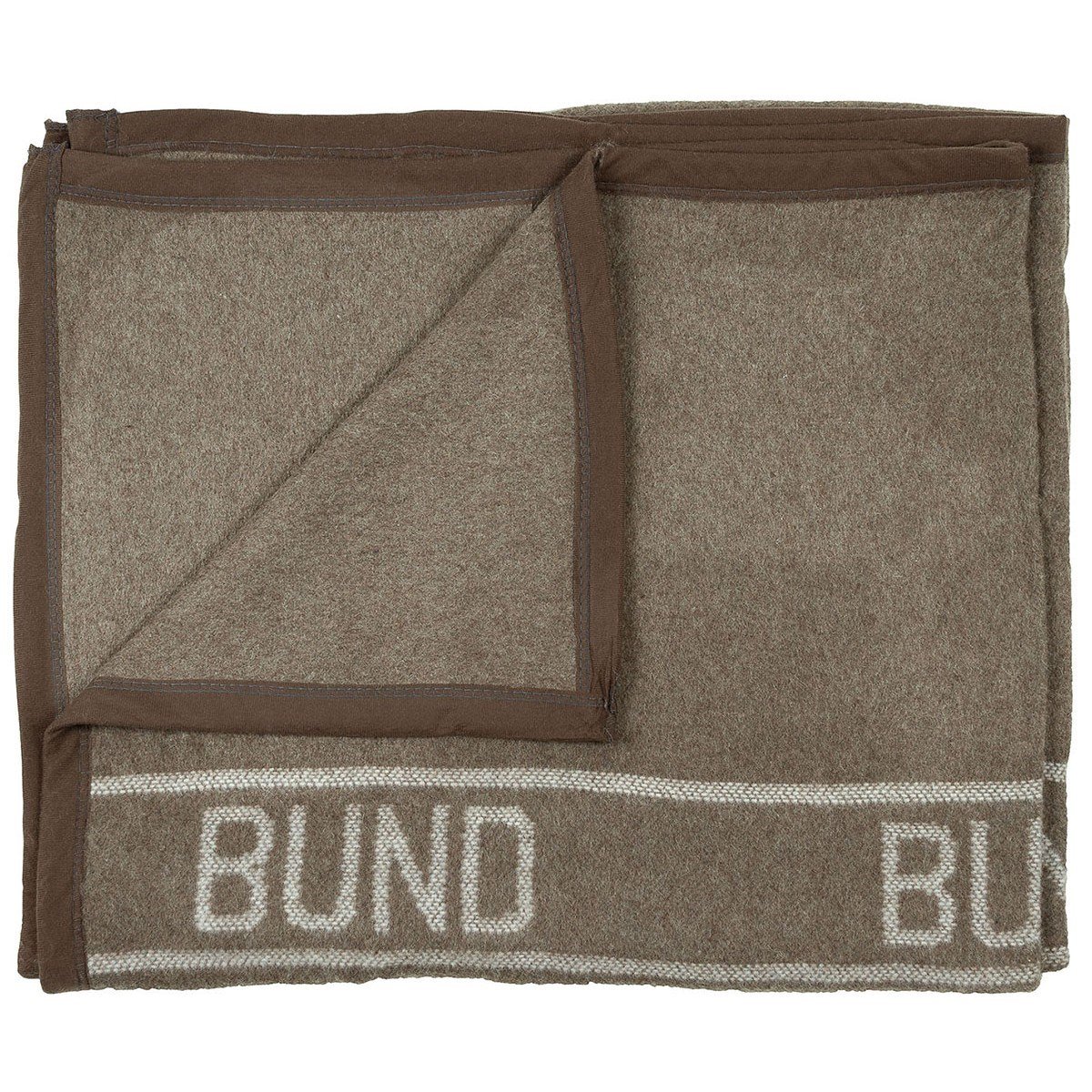 Bundeswehr deka vlněná BUND 220x130 hnědozelená