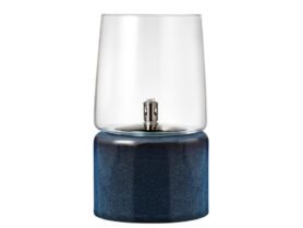 Bitz Nerezová olejová lampa Blue 15x26 cm