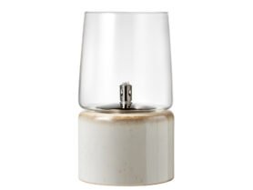 Bitz Nerezová olejová lampa Cream 15x26 cm