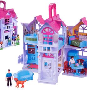 Doris domeček pro panenky Country house růžový