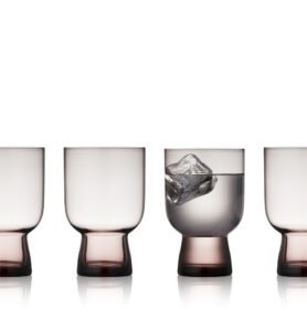 Lyngby Glas Sklenice na vodu Sorrento 30 cl (4 ks) Pink