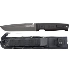 K25 nůž s pevnou čepelí 32757 včetně pouzdra ČERNÝ