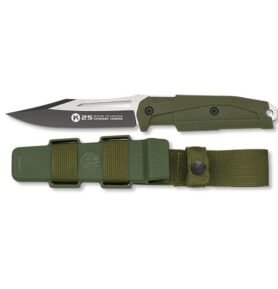 K25 nůž s pevnou čepelí 32758 včetně pouzdra ZELENÝ