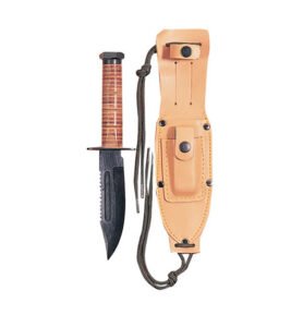 ROTHCO nůž s koženým pouzdrem US PILOT’S SURVIVAL