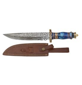 Albainox nůž s pevnou čepelí FANSTASY SEA hladké ostří damašková ocel