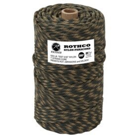ROTHCO šňůra PARA 550' na cívce nylon ø 4 mm / 90 m MASKOVANÁ WOODLAND