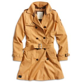 Kabát TRENCHCOAT dámský HNĚDÝ vel. XXL