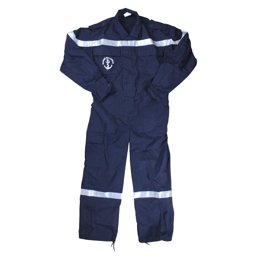 Kombinéza MARINE NATIONALE s reflexními pruhy MODRÁ vel. 100C