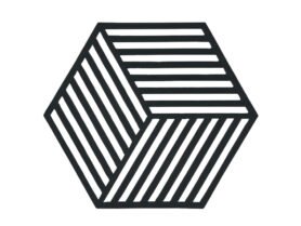Zone Denmark Silikonová podložka pod horké Hexagon Black