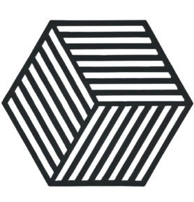 Zone Denmark Silikonová podložka pod horké Hexagon Black