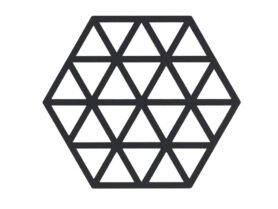 Zone Denmark Silikonová podložka pod horké Triangles Black