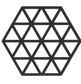 Zone Denmark Silikonová podložka pod horké Triangles Black