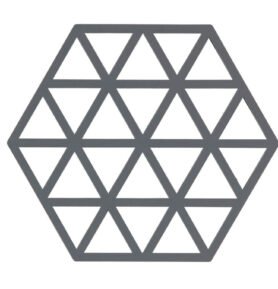 Zone Denmark Silikonová podložka pod horké Triangles Cool Grey