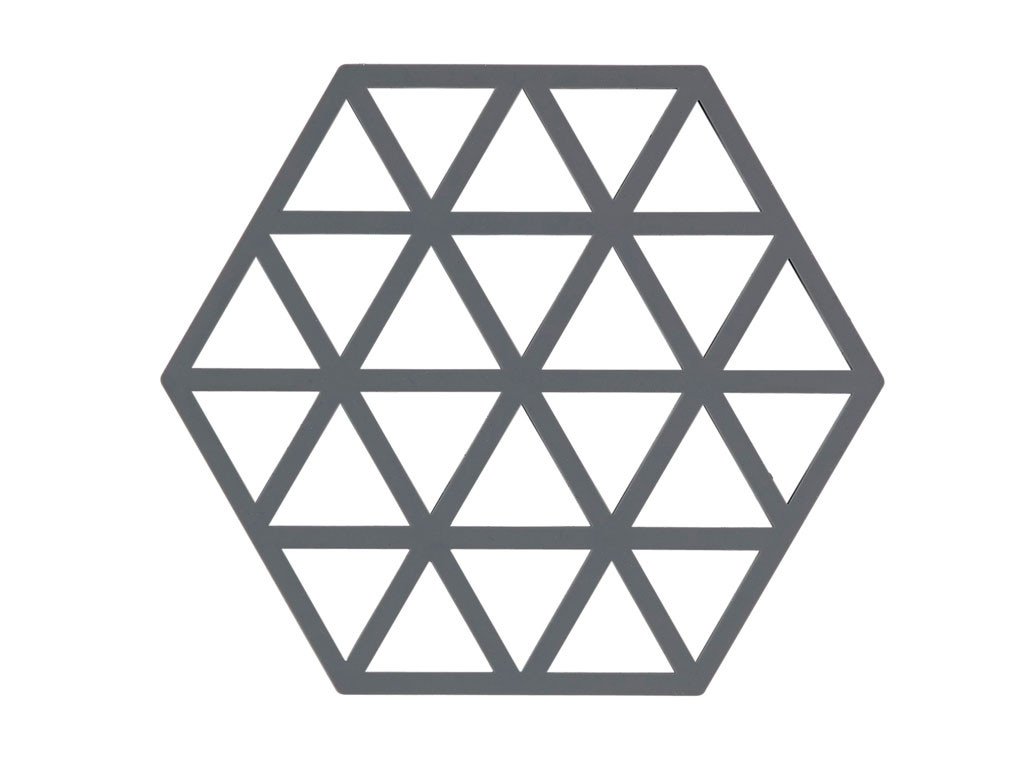 Zone Denmark Silikonová podložka pod horké Triangles Cool Grey