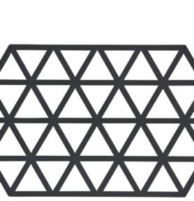 Zone Denmark Silikonová podložka pod horké Triangles Black 24 cm