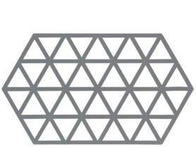 Zone Denmark Silikonová podložka pod horké Triangles Cool Grey