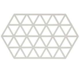 Zone Denmark Silikonová podložka pod horké Triangles Warm Grey 24 cm