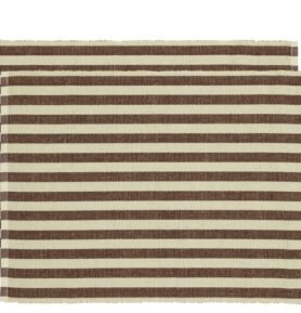 Södahl Prostírání 33x48 2ks Statement Stripe Coffee Brown