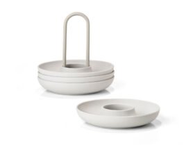 Zone Denmark Kalíšek na vajíčko Singles Warm Grey (4 ks)