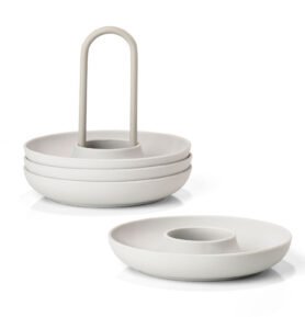 Zone Denmark Kalíšek na vajíčko Singles Warm Grey (4 ks)