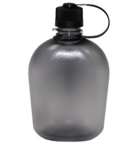 MFH láhev US plastová transparentní GEN II 1L ČERNÁ