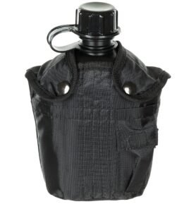 MFH láhev polní US nylonový potah 1L ČERNÁ
