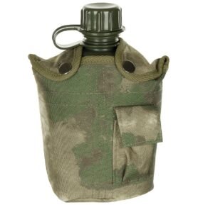 MFH láhev polní US nylonový potah 1L HDT-camo FG