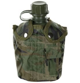 MFH láhev polní US nylonový potah 1L WOODLAND