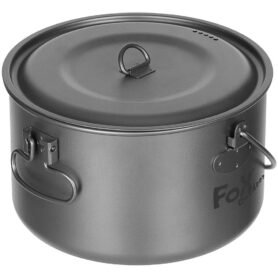 FOX Outdoor hrnec FOX s pokličkou 1,95 l široký TITANOVÝ