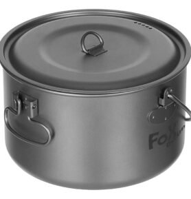 FOX Outdoor hrnec FOX s pokličkou 1,95 l široký TITANOVÝ