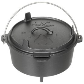 MFH hrnec DUTCH OVEN litinový 3,8 l ČERNÝ