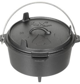 MFH hrnec DUTCH OVEN litinový 3,8 l ČERNÝ