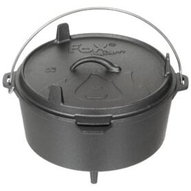 MFH hrnec DUTCH OVEN litinový 5,7 l ČERNÝ
