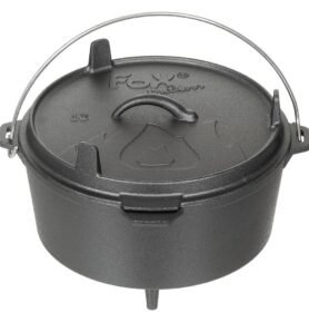 MFH hrnec DUTCH OVEN litinový 5,7 l ČERNÝ