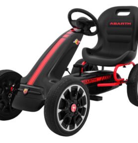 ABARTH black šlapací motokára